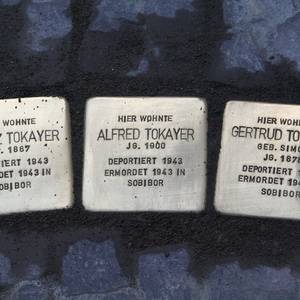 Drei Steine für Alfred Tokayer und seine Eltern.